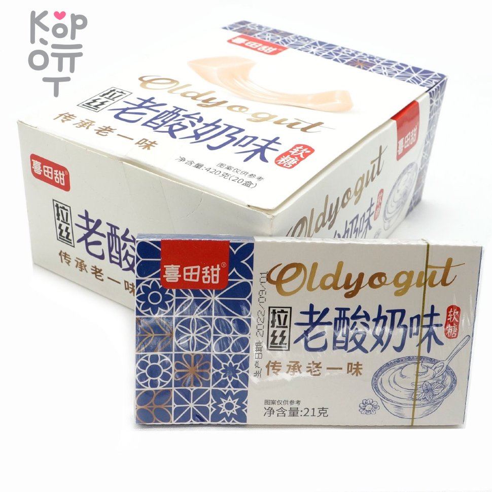 Жевательная конфета Shui Fruit Flavor тянучка, со вкусом Йогурта