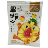 Освежающая Карамель Shun Long "Ягодки" с витамином С, вкус Ананаса и Гуавы