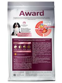 Сухой корм AWARD SPECIAL CARE Sensitive Skin&Coat для взрослых собак всех пород для здоровой кожи и шерсти со свежим лососем