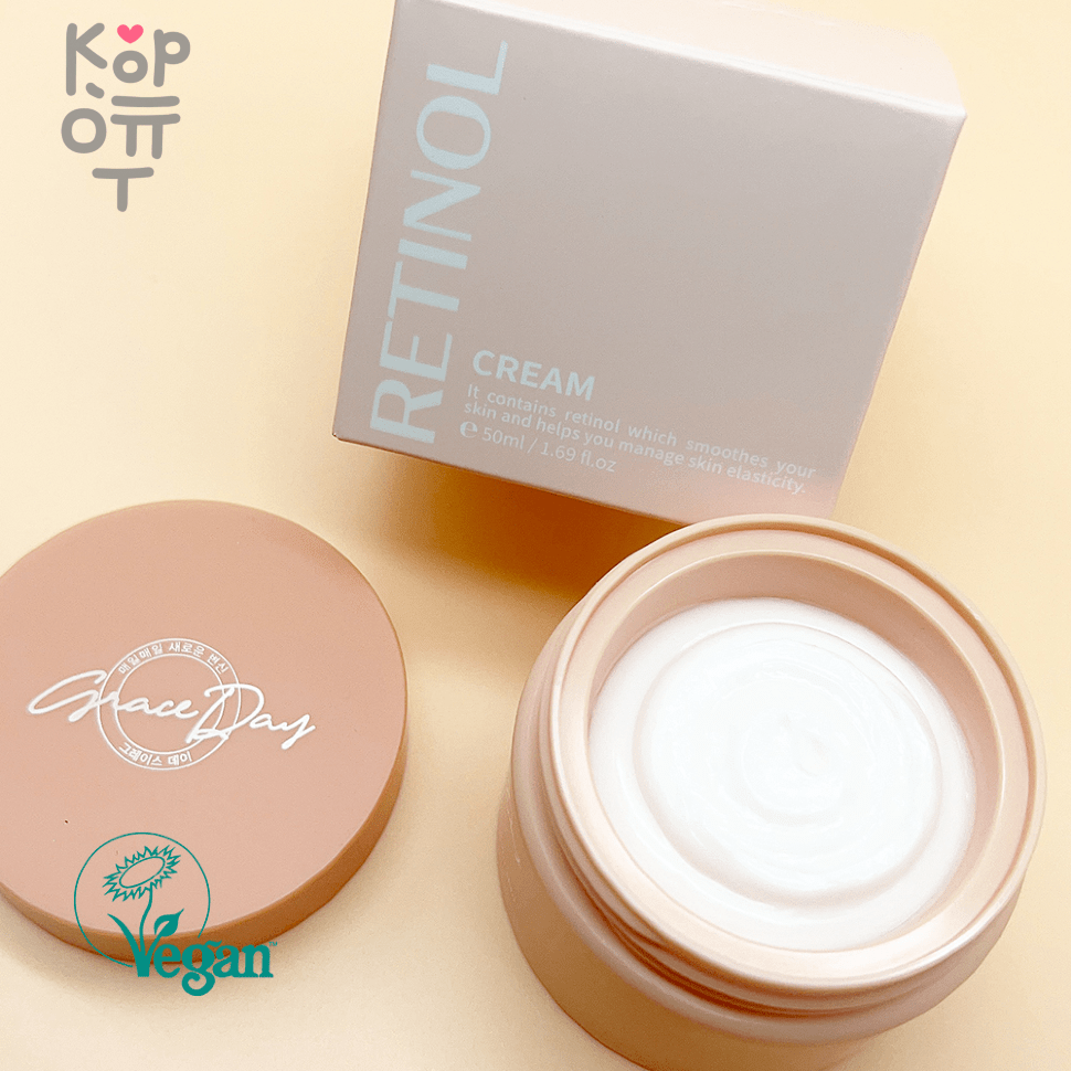 Grace Day Retinol Cream - Антивозрастной питательный крем для лица с Ретинолом 50мл. фото 1 &mdash; Корейские товары для всей семьи(КорОпт)