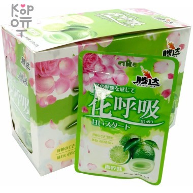 Конфеты карамельные TengDa Цветочное дыхание - вкус Лайма — Корейские товары для всей семьи(КорОпт)