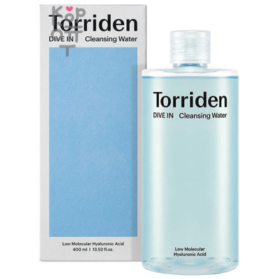 Torriden Dive In Low Molecular Hyaluronic Acid Cleansing Water - Очищающая вода с низкомолекулярной Гиалуроновой Кислотой 400мл.