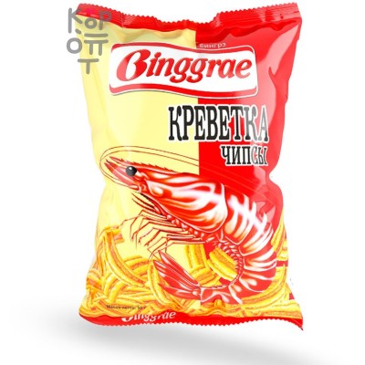 Binggrae Бингрэ Чипсы со вкусом креветки, 50 г