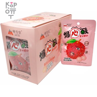 Возмутительно кислые конфеты Baokousuan с взрывным вкусом Личи — Корейские товары для всей семьи(КорОпт)