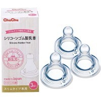 Chu Chu Baby Сменная силиконовая соска для бутылочки с узким горлышком 1шт.