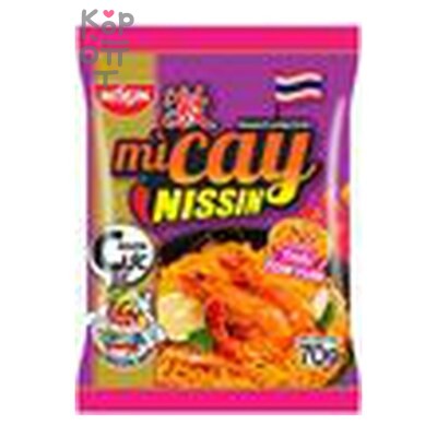 Лапша Nissin со вкусом Том Ям(м/у), 70гр 1*30, шт