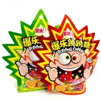 Конфеты Poping Candy Mix Flavor "Танец колы" Шипучка - взрывашка Кола с фруктовым вкусом
