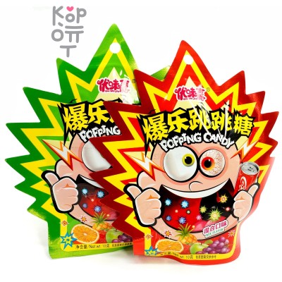 Конфеты Poping Candy Mix Flavor "Танец колы" Шипучка - взрывашка Кола с фруктовым вкусом