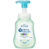 KAO Merit Bubble Kids Shampoo - Мягкий шампунь-пенка без силикона, с цветочным ароматом, не спутывает волосы. 