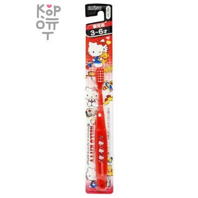 EBISU Kids Toothbrush - Детская зубная щетка "Котята" с компактной головкой (от 3 до 6 лет).