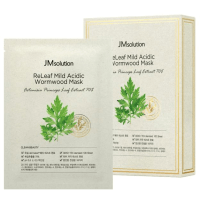 JMsolution Mask Releaf Mild Acidic Wormwood - Маска для лица тканевая успокаивающая с экстрактом полыни 30 мл