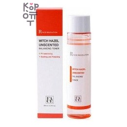 Face Revolution — Witch Hazel Unscented Balancing Toner — балансирующий тонер с гамамелисом, 200 мл