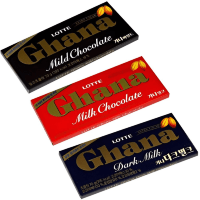 Lotte Ghana Milk Chocolate Bar - Шоколад Гана молочный 70 г × 40 шт. в Коробке