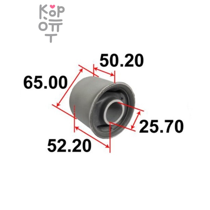 Сайлентблок 51360-TG0-T02A большой AAMHO1065 FIT GE7, CE8 задний переднего рычага без кронштейна Tenacity