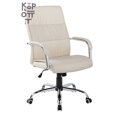 Executive Chair 107S Beige - Кресло руководителя из экокожи, бежевое