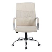 Executive Chair 107S Beige - Кресло руководителя из экокожи, бежевое