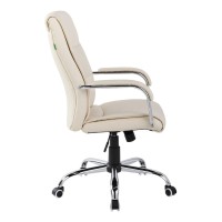 Executive Chair 107S Beige - Кресло руководителя из экокожи, бежевое
