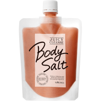 UTENA Juicy Cleanse Body Salt Berry - Солевой скраб для гладкости и упругости кожи, с ароматом Ежевики, 300гр.