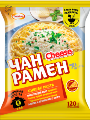 Doshirak — Chan Ramen Cheese Pasta — Лапша Чан Рамен Cheese Pasta со вкусом сыра, 120 г — коробка 20 шт