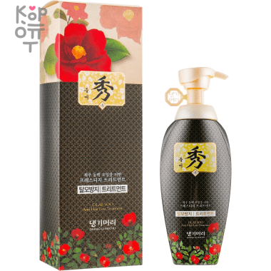 DAENG GI MEO RI Dlae Soo Anti-Hair Loss Treatment - Кондиционер против выпадения с Маслом Камелии и экстрактами Восточных Трав, 400мл. — Корейские товары для всей семьи(КорОпт)