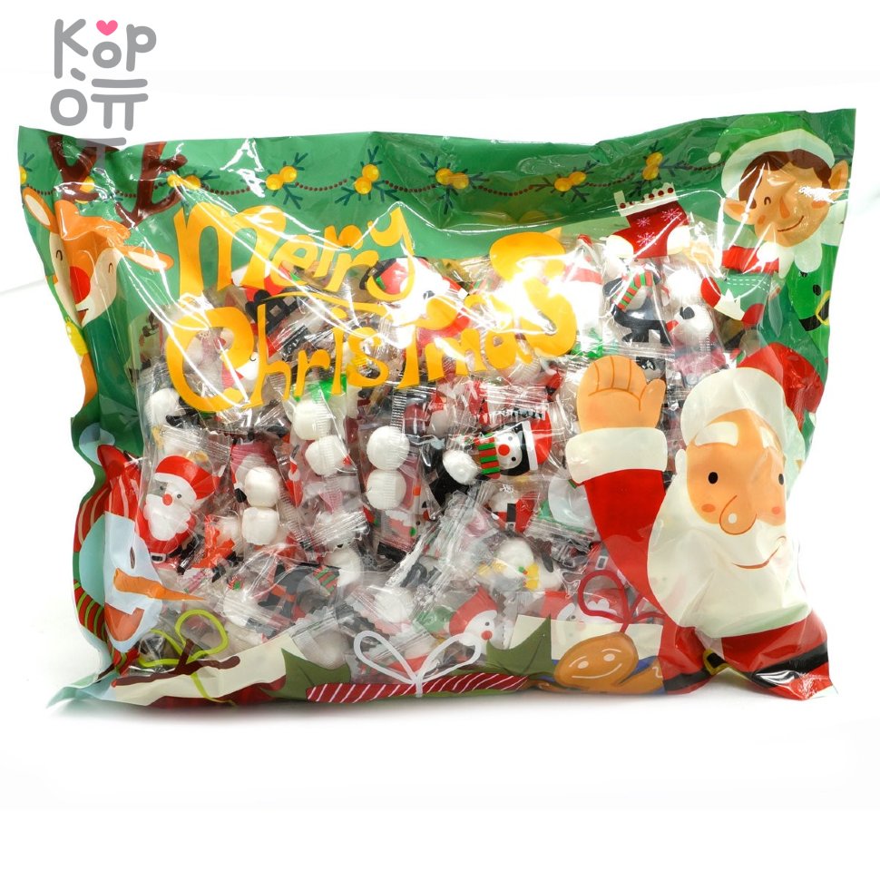 Карамель Новогодняя Merry Christmas Снеговики, 500гр., купить с доставкой на дом фото 1 &mdash; Корейские товары для всей семьи(КорОпт)
