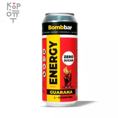 Напиток BOMBBAR Guarana L-Картинин, без сахара 500мл. &mdash; Корейские товары для всей семьи(КорОпт)