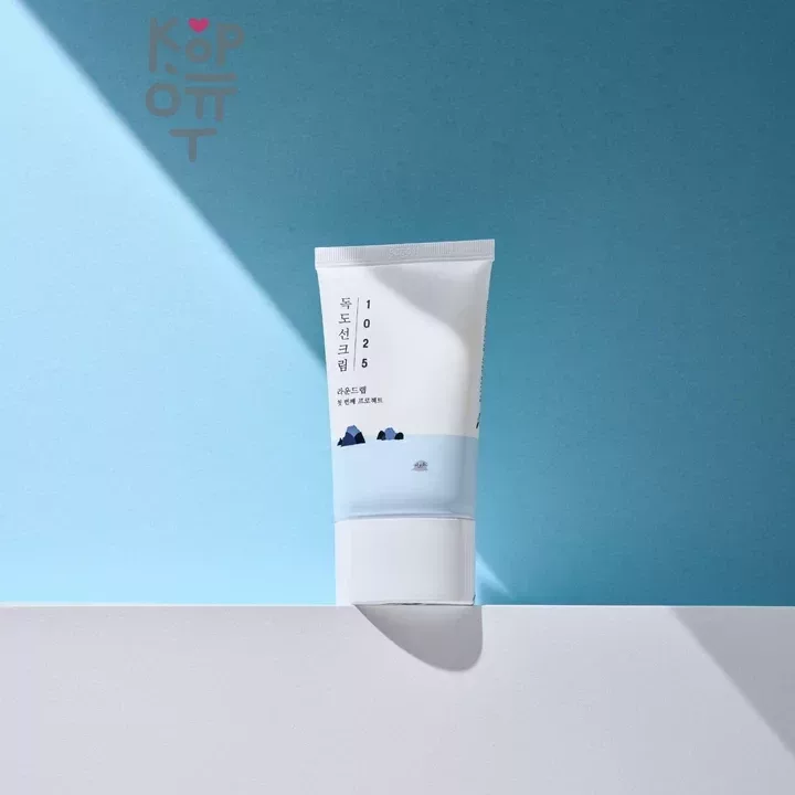 Round Lab 1025 Dokdo Sunscreen SPF50+ PA++++ - Солнцезащитный крем для проблемной кожи с Морской Водой 50мл.