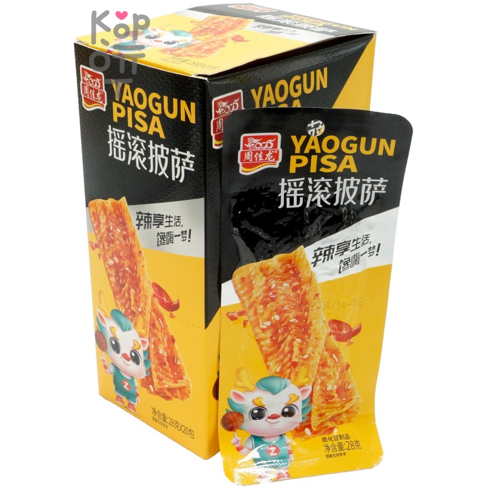 Снэк Yaogun Pisa сушеный тофу со вкусом куриных крылышек, 28гр.
