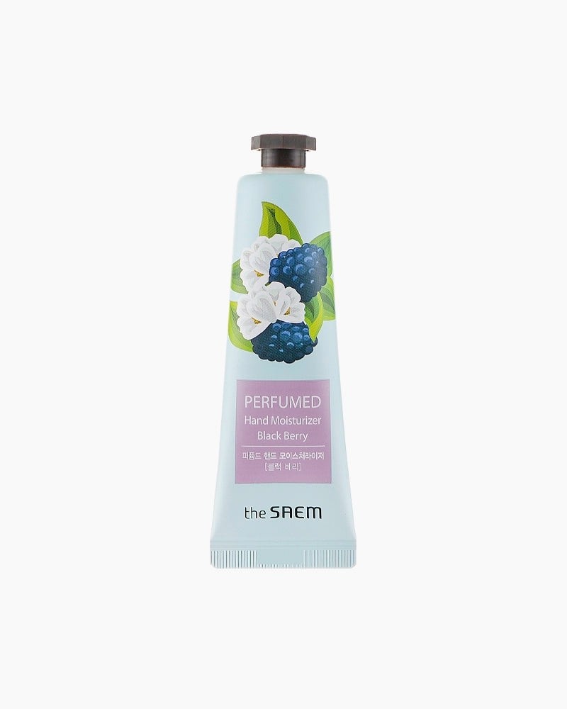 The Saem Perfumed Hand Moisturizer Black Berry — Парфюмированный увлажняющий крем для рук «Ежевика», 30 миллилитров