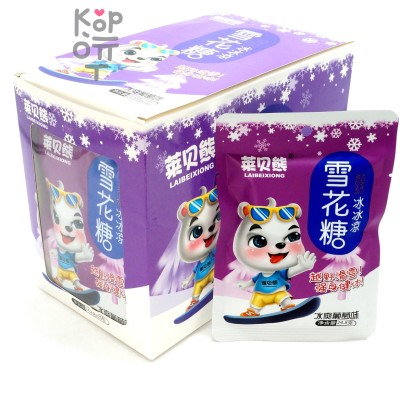 Конфета "Холодок" Laibeiiong Snow Candy Зайчик на сноуборде, со вкусом ледяного Винограда
