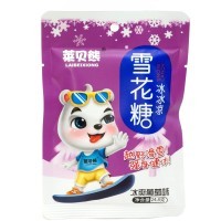 Конфета "Холодок" Laibeiiong Snow Candy Зайчик на сноуборде, со вкусом ледяного Винограда