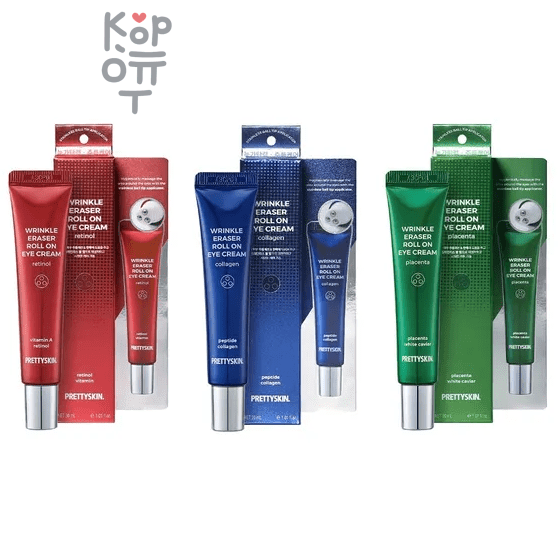 PrettySkin Wrinkle Eraser Roll On Eye Cream Collagen - Антивозрастной крем-роллер для век с коллагеном 30 мл