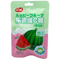 Кислая карамель VC Happy Fruit - с витамином С и леденящим вкусом Лимона