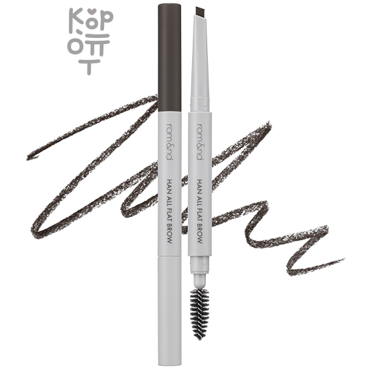 Rom&Nd Han All Flat Brow W3 Merry Blondy - Стойкий карандаш для бровей (Желто-бежевый) 10 г