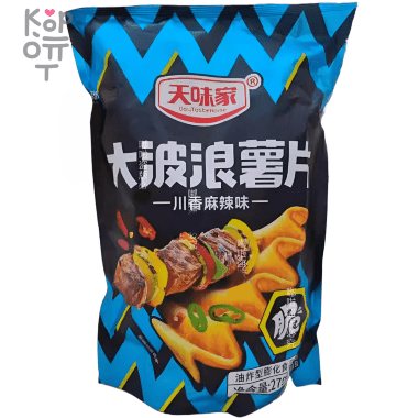 Чипсы в Гигантской упаковке DauTasteHome большая волна со вкусом барбекю, 270гр. — Корейские товары для всей семьи(КорОпт)