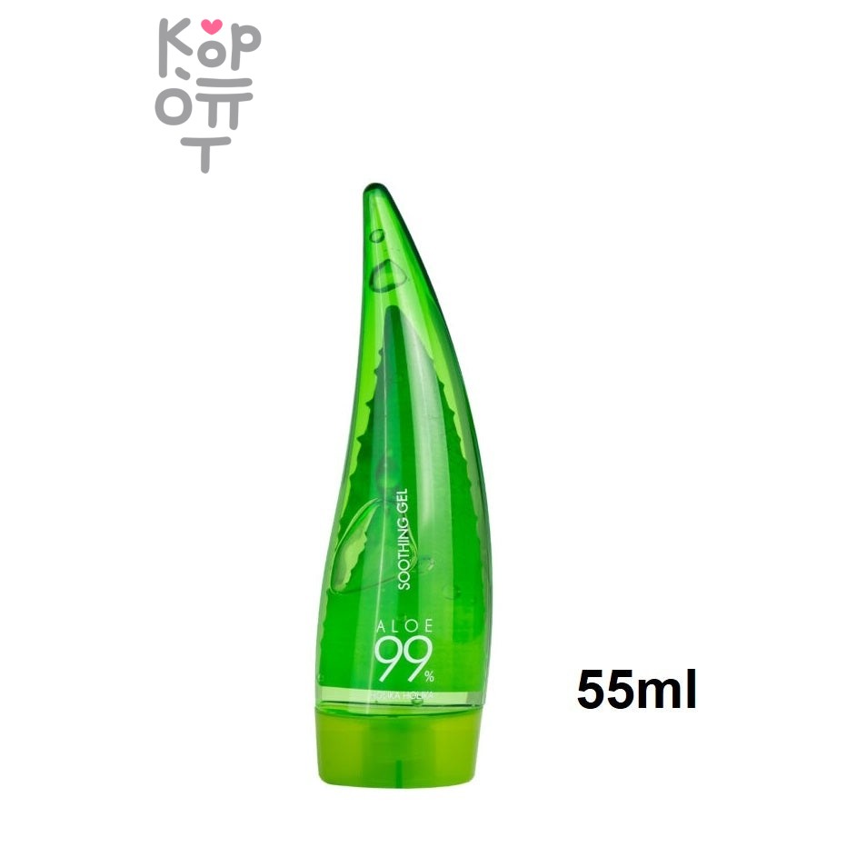 Holika Holika Aloe 99% Soothing Gel (mini) - Успокаивающий и увлажняющий универсальный гель алоэ (мини версия) 55 мл