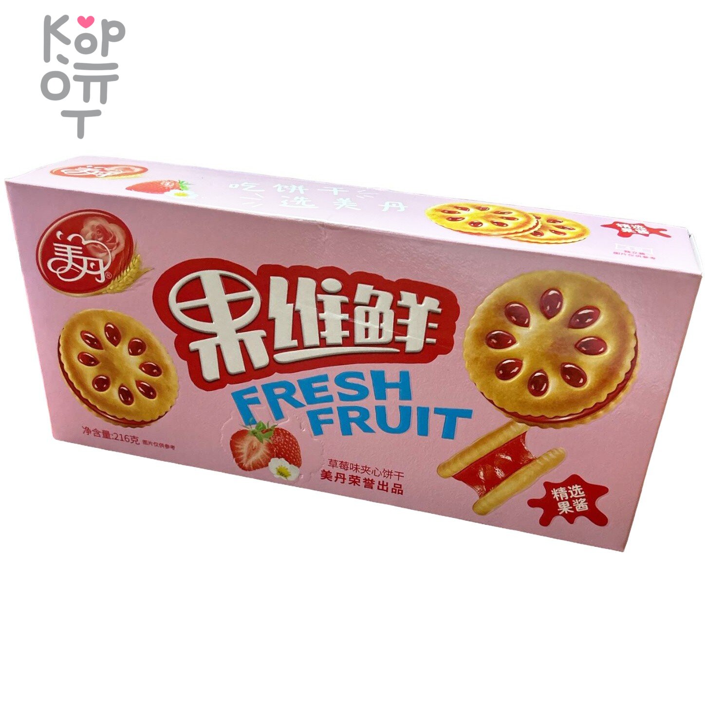 Fresh Fruit - Крекер с мармеладом, со вкусом Клубники