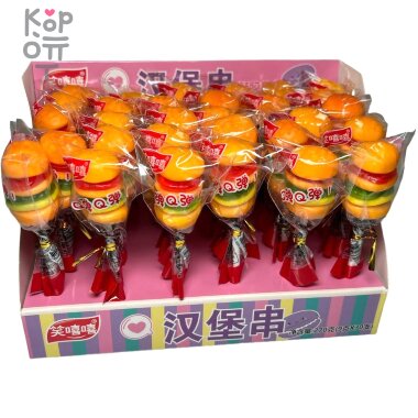 Мармелад жевательный на палочке гамбургер Gummy — Корейские товары для всей семьи(КорОпт)