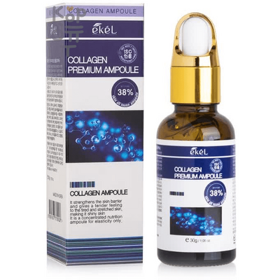 EKEL Premium Collagen Ampoule - Ампульная сыворотка для лица с Коллагеном 30гр.