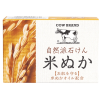 Мыло туалетное COW BRAND "Natural Soap" натуральное с маслом рисовых отрубей.
