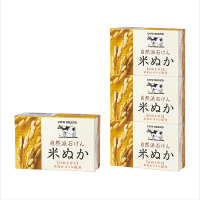 Мыло туалетное COW BRAND "Natural Soap" натуральное с маслом рисовых отрубей.