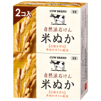 Мыло туалетное COW BRAND "Natural Soap" натуральное с маслом рисовых отрубей.