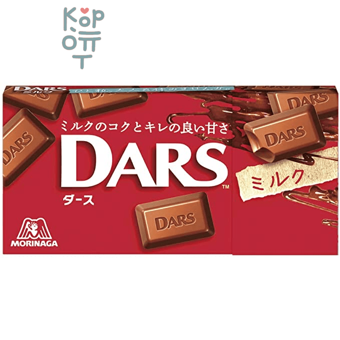 Шоколад молочный, Morinaga DARS Milk, 42гр.