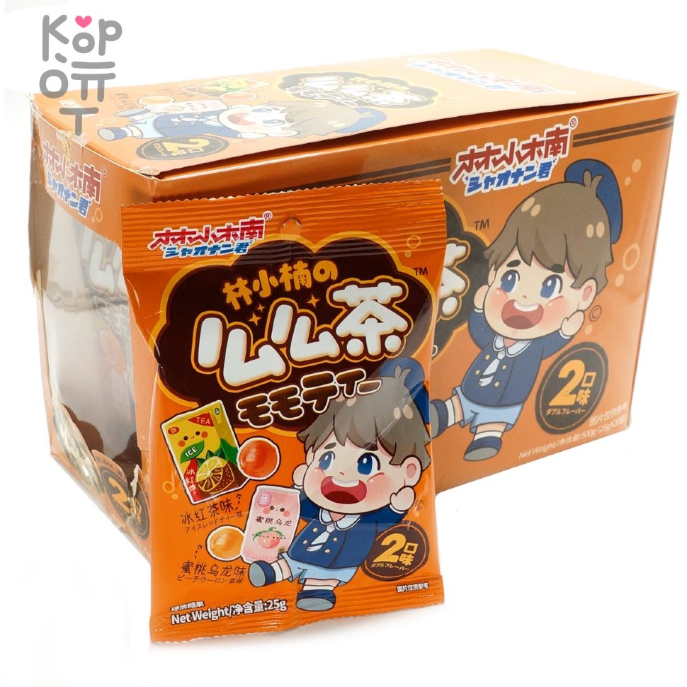 Карамель Шаонань Fruit Flavor с фруктовым вкусом(Персик и Лимон), купить с доставкой на дом фото 1 — Корейские товары для всей семьи(КорОпт)