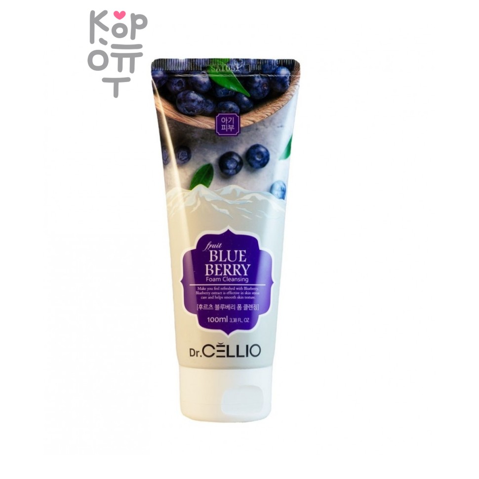Пенка, для лица с экстрактом голубики/G70 FRUIT BLUEBERRY FOAM CLEANSING, Dr. Cellio, CELLIO
