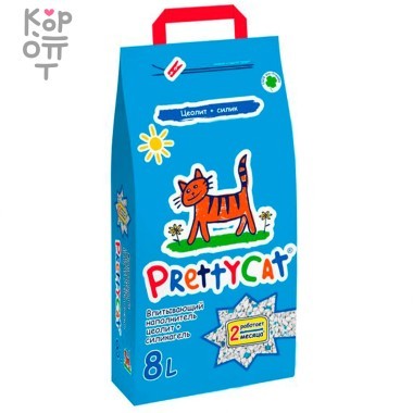 PrettyCat Наполнитель впитывающий для кошачьих туалетов &quot;Naturel&quot; 4кг. (8л.) — Корейские товары для всей семьи(КорОпт)