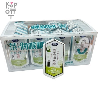 Драже Kiss Tea Iozenges - Холодок без сахара со вкусом холодящего жасмина &mdash; Корейские товары для всей семьи(КорОпт)