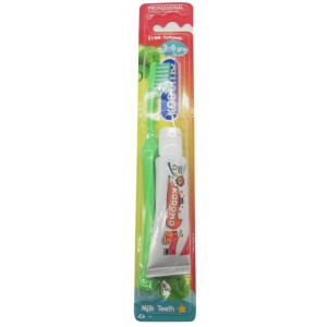 LION Kodomo - Набор детский Зубная щетка + паста 15гр., 3года- 6лет