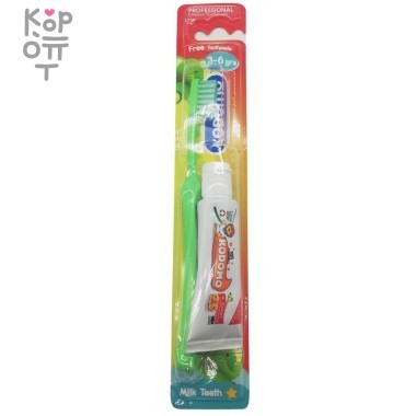 LION Kodomo - Набор детский Зубная щетка + паста 15гр., 3года- 6лет — Корейские товары для всей семьи(КорОпт)