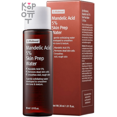 By Wishtrend Mandelic Acid 5% Prep Water - Мягкий тонер-эксфолиант с Миндальной Кислотой 120мл.